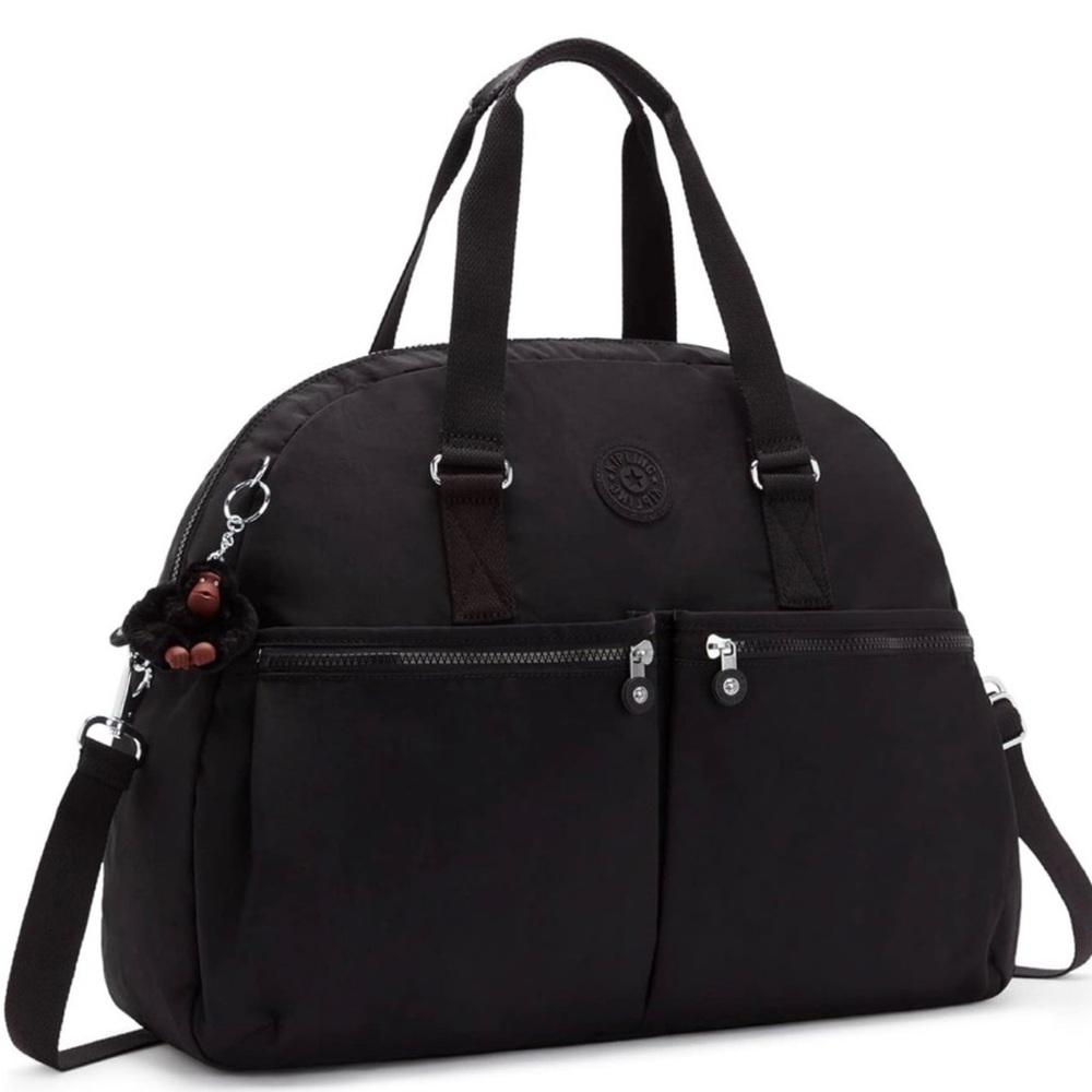 Kipling Eugina Black Tonal Tote Bag NWT